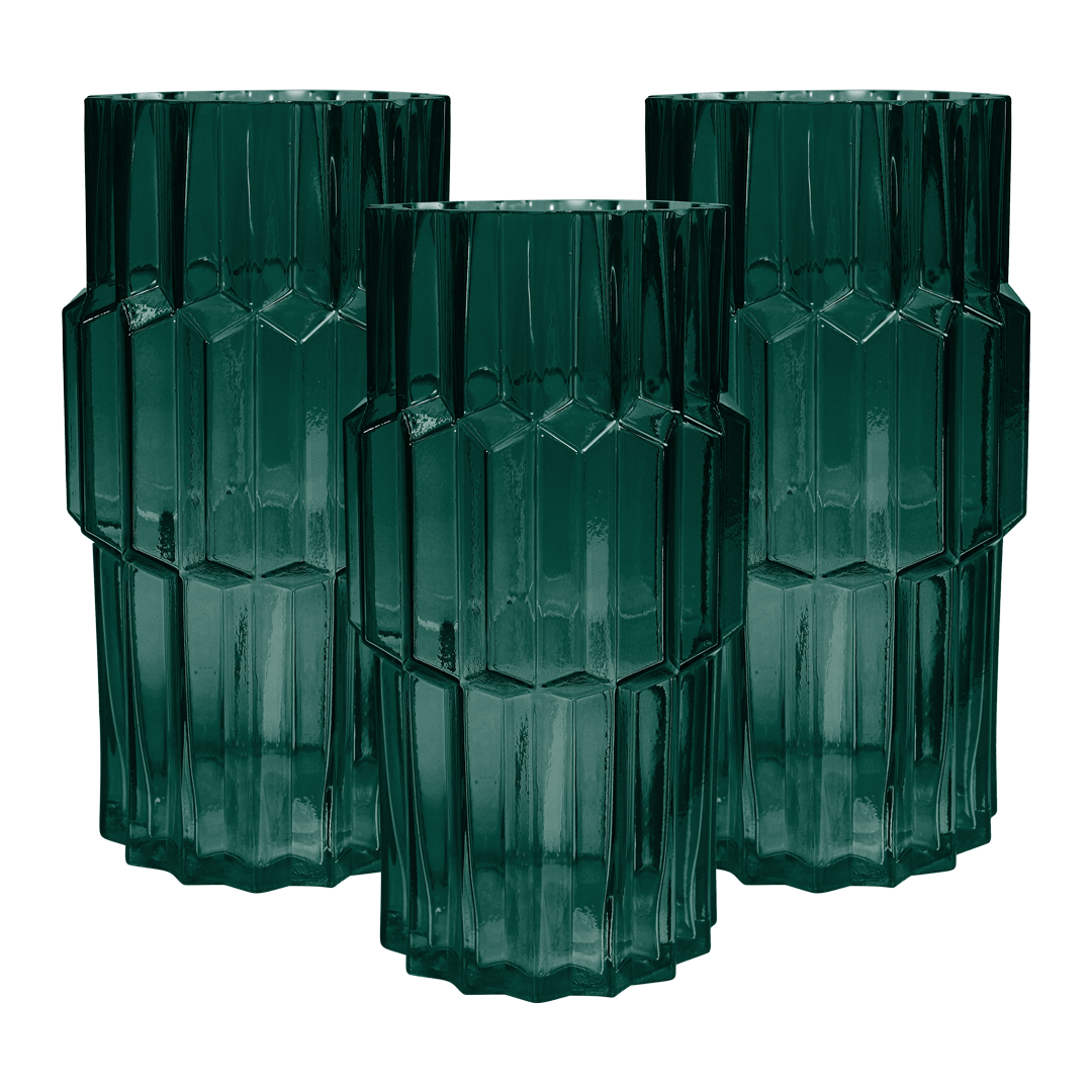 Lune Deco Vases Jade Set/3 Sml